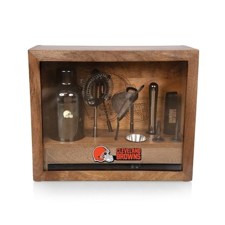 Picnic Time Family Of Brands NFL Cleveland Browns - Old Fashioned Bar Set 861-09-511-087-2