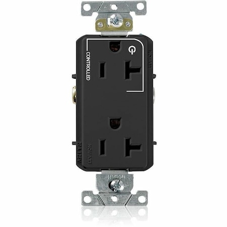 Leviton Controlled Decora Plus Duplex Receptacle 20 Amp, 125 Volt 16352-1PE
