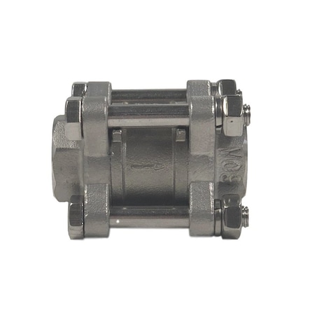 Discover 3/8 in. 3 Piece Stainless Steel Spring Check Valve 102710