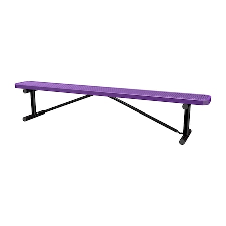 Leisure Craft Portable, Bench w/o Back, 8ft., Purple B8XPP-PURPLE