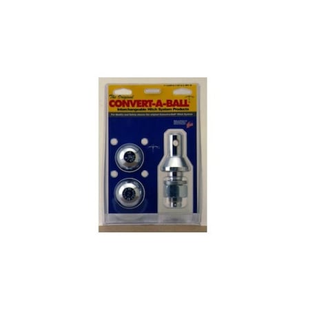 Convert-A-Ball 2 x 0.31 in. Chrome Trailer Hitch Ball CDC904B