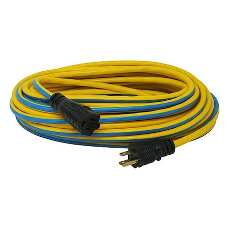 Southwire Ext.Cord, 50ft, Ylw;Bl, 14AWG, Round 24388826