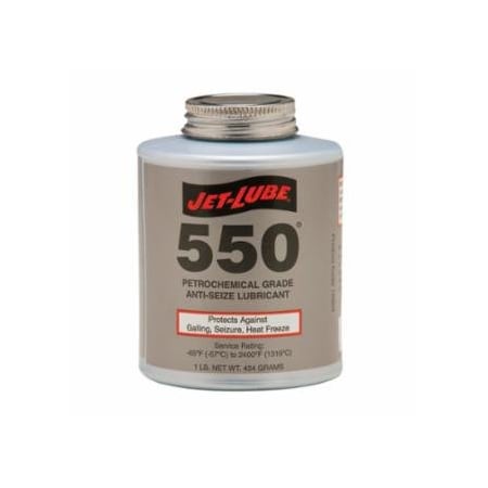 Jet-Lube 550 Nonmetallic Anti-Seize Compound, 1 lb Brush Top Can, 12PK 399-15504