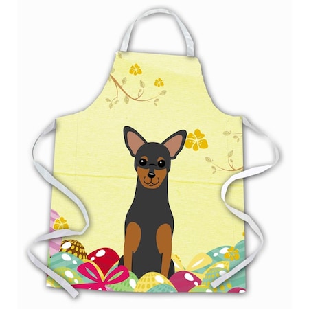 Carolines Treasures Easter Eggs Manchester Terrier Apron BB6028APRON