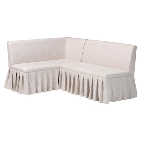 Baxton Studio Bryna Dining Nook Bench Set, Beige 260-14314-ZORO