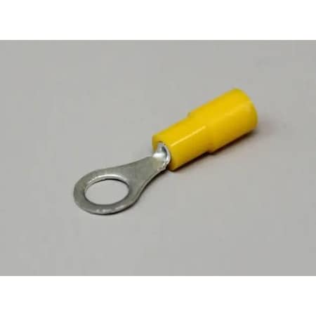 Nichifu Eco-Friendly Polycarbonate Insulated Ring Terminals, Stud #10, AWG 24-20 TMEX 0.3-5-YEL