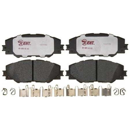 R/M Brakes RM Brakes EHT1211H Ceramic Brake Pad Set With Hardware R53-EHT1211H