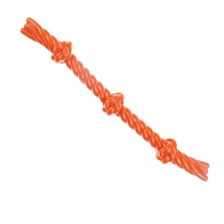 Infinity Dog Toy, 3-Knot Rope, Thermoplastic Rubber, Orange ZD2056 69