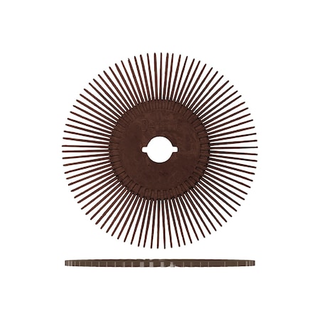 Dedeco SUNBURST 3" TS DISCS BROWN 36 GRIT (A/O), 50PK 2461
