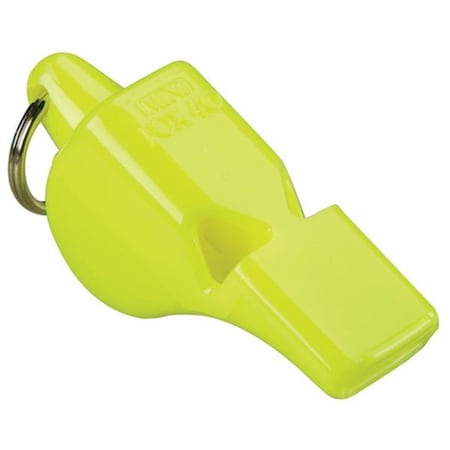 Whole-In-One Mini Safety Whistle with Lanyard, Neon Yellow WH1820802