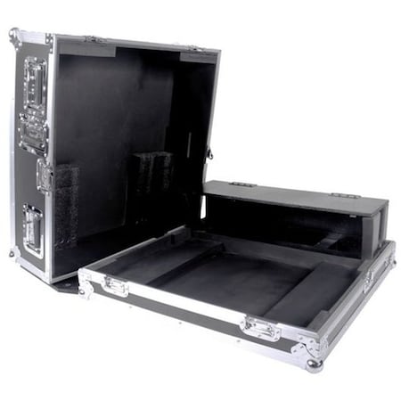 Deejay Led Fly Drive Case For Allen & Heath QU24 Mixer with DJ Dog House & Casters TBHAHQU24DHW