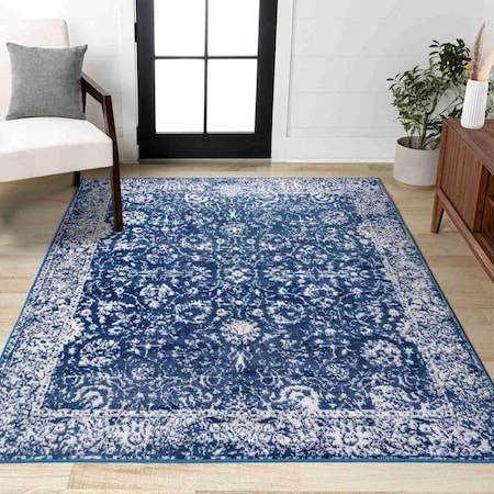 Jonathan Y Soleiman Modern Persian Navy 3 ft. x 5 ft. Area Rug MDP404A-3