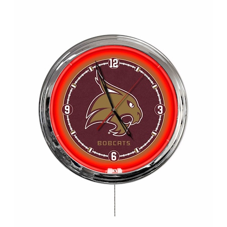 Holland Bar Stool Texas State University 16 LED Wall Clock ClkL16