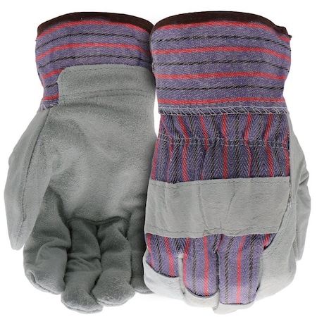 Boss Guard Series Gloves, L, 8 to 8-3/8 in L, Wing Thumb, Safety, Canvas, Blue B71021-L3P