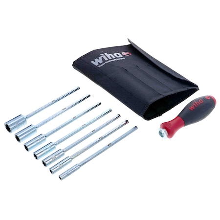 Wiha Drive-Loc Set, Nut Drivers, 8 Pc 28196