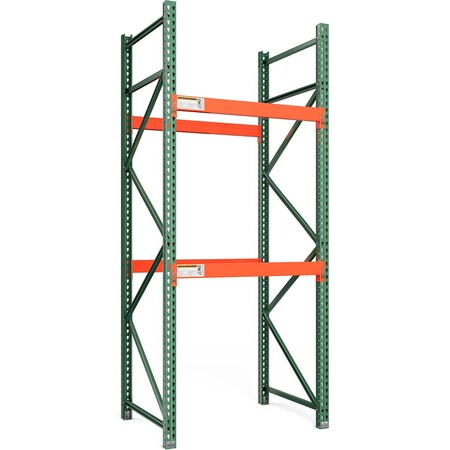 Global Industrial Bolted Teardrop Pallet Rack Starter, 48"W x 42"D x 120"H, 6590 lbs Shelf Cap 412339