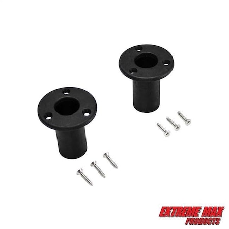 Extreme Max 3005.4092 Mounting Cups for Folding 4-Step Pontoon Ladder (3005.4086) - Pair 3005.4092