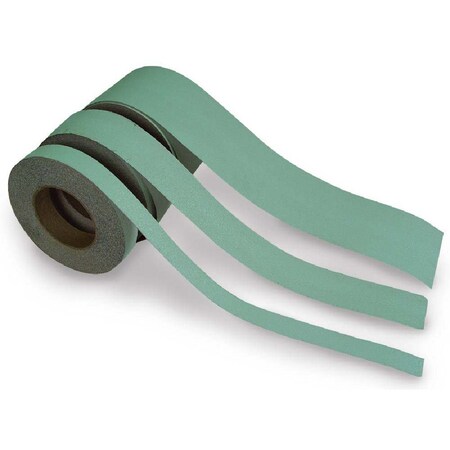 Nmc Anti Slip Regular Globrite Safety Track Tape Vinyl Proprietary Grit Size, Green/White, 2" W x GAGT260