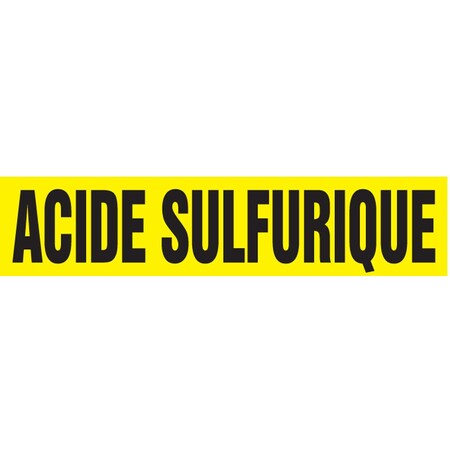 Accuform FRENCH PIPE MARKER ACIDE SULFURIQUE CRPK685STC