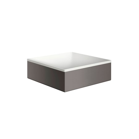 Axor Suite Sinks Square Sink without Overflow, 11 1/4" x 11 1/4" in Brushed Black Chrome 42002340