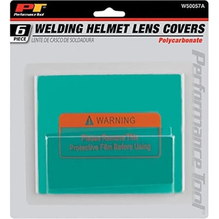 Performance Tool Performance Tool Welding Helmet Lens Covers - 6 Piece PRTW50057A