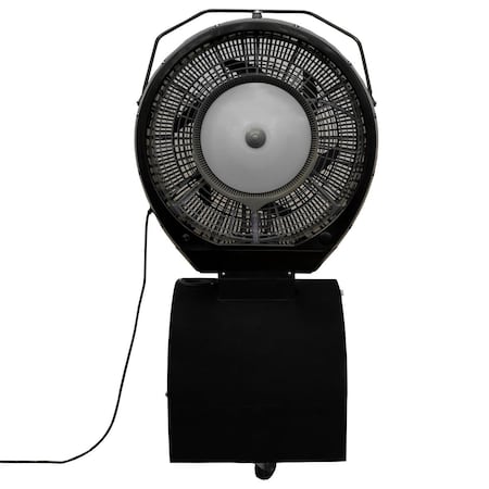 Opciones 040403 18 gal Hurricane Reservoir Misting Fan, Black - Cools up to 1500 sq ft. OP3025067