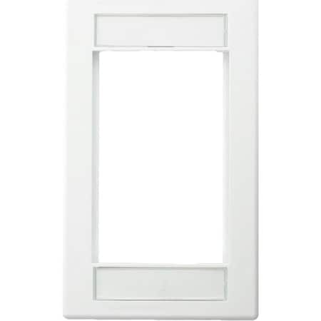 Leviton Flush Mount Unloaded, Single Gang Quickport Mos, Multimedia White 41290-SMW