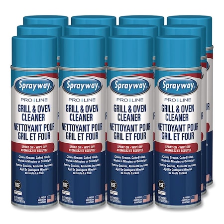 Claire Grill and Oven Cleaner, 18 oz Aerosol Spray, 12PK 1000010930