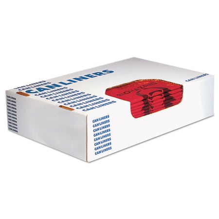 Heritage Healthcare Biohazard Printed Can Liners, 45 gal, 3 mil, 40" x 46", Red, Flat Pack, PK75 A8046ZR
