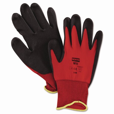 Honeywell North NorthFlex Red Foamed PVC Palm Coated Gloves, Medium, PK12 NF11/8M
