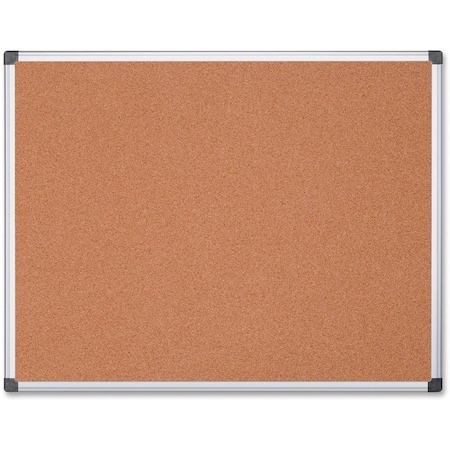 Bi-Silque Global Industrial Cork Bulletin Board - 72 x 48 - Aluminum Frame CA271170