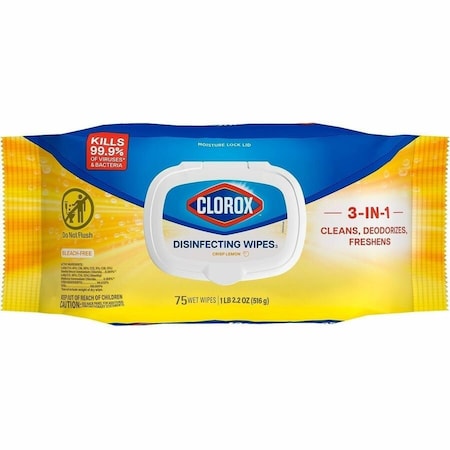 Clorox Disinfecting Wipes, 75 ct, Soft Pack, PK6 31404