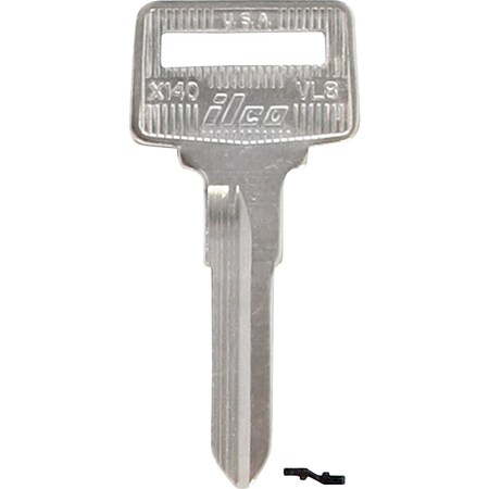 Ilco Volvo Nickel Plated Automotive Key VL8 / X140, 10PK IAF01072002