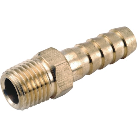 Anderson Metals 3/8'' IDx1/2'' MPT Brass Hose Barb 757001-0608