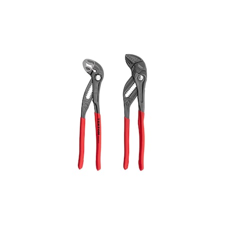 Tekton Pliers Set, 2-Piece (Pliers Wrench, Angle Nose Push Button Adjustable) PLR90001