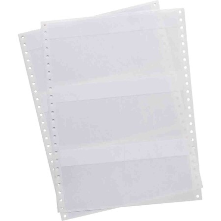 Brady DATAB Self-Laminating Vinyl Lbls 3.75 in H x 2 in W White, Clear 204/PK, 204PK SLSH-20375