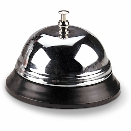 Officemate Call Bell, Nickel, 3 3/8 Diameter 93671