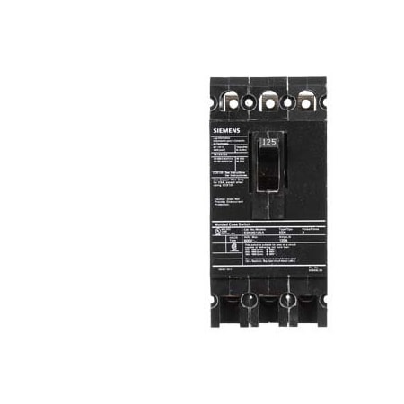 Siemens MCCB SWITCH 125A 3P 600 VAC ED63S125A
