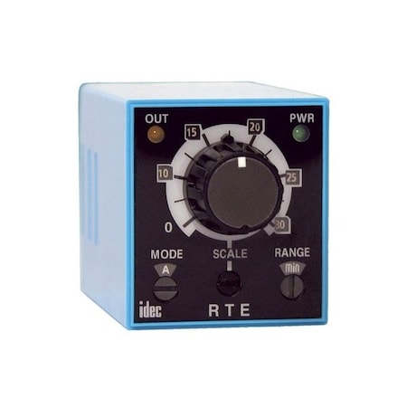 Idec Timer, Analog, 24V AC/DC, 11-Pin, 2 Form C RTE-P2AF20
