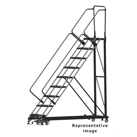 Ballymore Stairway Slope Roll Ladder, Steel, 90 in.H HDS-9-R