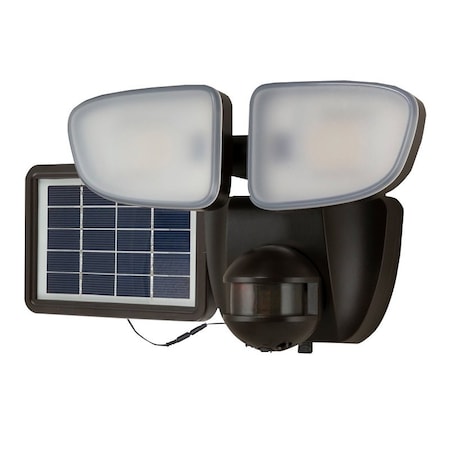 Cooper Lighting Halo Motion Solar Security Light, 70 W, 2-Lamp, LED Lamp, Bright White Light, 1000 Lumens SLFS1AM2B
