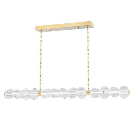 Hudson Valley Lighting Lindley 1 Light Linear 50 In. Aged Brass 1950-AGB