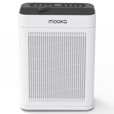 Edendirect 2500 sq. ft.True HEPA H13 Personal Room Air Purifier in White, 99.97% Cleaner, Air Quality Indicator ZR-HAAP1245-B