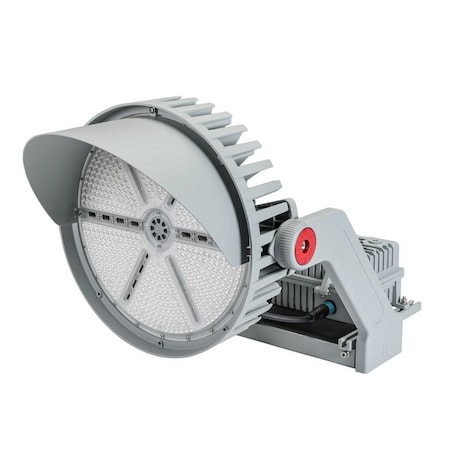 Keystone 500W LED Sports Light Flood, 5000K, 70 CRI, 30Â° Beam Angle, 208-480V Input, 0-10V Dimmable, Yoke Mo KT-SLFLED500HV-S1-30-YM-750-VDIM