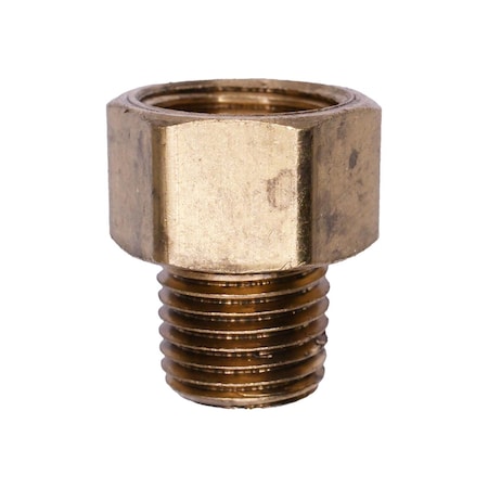 Auveco Brass Inverted Flare 3/8in To Male Pipe 1/4in Adapter, 5PK 53