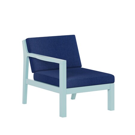 Polybird BREEZE DEEP SEAT SECTIONAL PIECE RIGHT CHAIR        SAGE POLYBIRD P102-SG-CANA