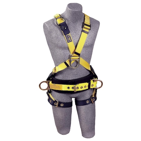 3M Dbi-Sala Delta(TM) Full Body Harness, M, 420 lb., Back, Front, Side D-Ring 1106383