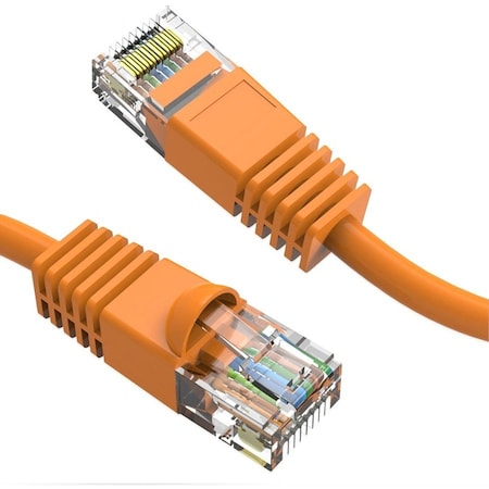 Axiom 12Ft Cat6 550Mhz Patch Cable Clear-Snagless Universal Boot C6MB-O12-AX