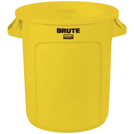 Brute Rubbermaid Trash Can - 10 Gallon, Yellow RUB310CY