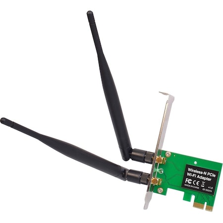 Siig DUAL PROFILE PCI EXPRESS 2.4GHZ WIRELESS-N WI-FI ADAPTER WITH DUAL ANTENNAS CN-WR0811-S2